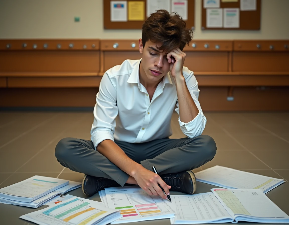Étudiant qui organise son emploi du temps et sa charge de travail au Cours Florent